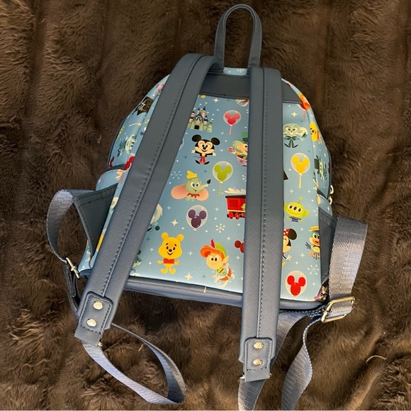 Loungefly Disney Character Mini Backpack – Blue, 10.5” x 9”, New w/o Tags - Picture 4 of 10